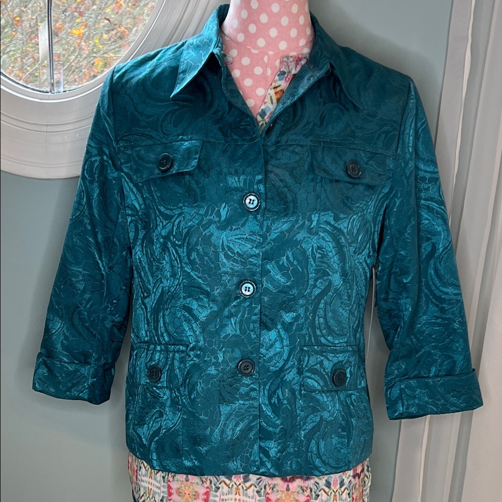 Erin London Jacquard Jacket Size S